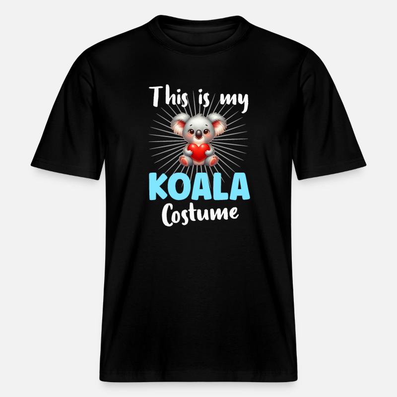 Koala Koalabär - RELAXED FIT Unisex Organic T-Shirt - Schwarz