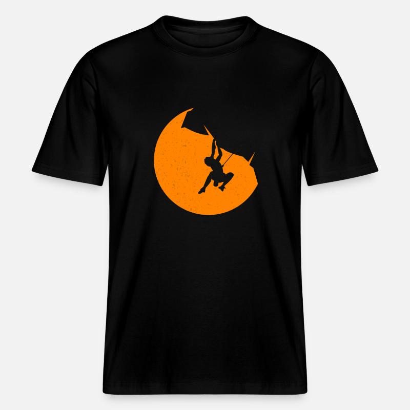 Felsklettern - RELAXED FIT Unisex Organic T-Shirt - Schwarz