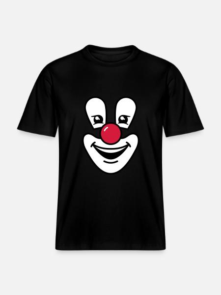 Clown - RELAXED FIT Unisex Organic T-Shirt - Schwarz