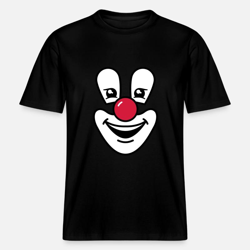 Clown -  RELAXED FIT Unisex Organic T-Shirt - Schwarz