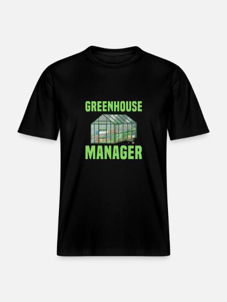 Greenhouse Manager -  RELAXED FIT Unisex Organic T-Shirt - black