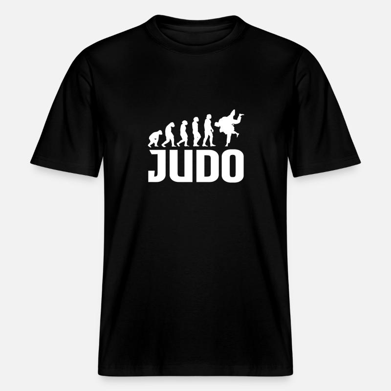 Judo Evolution -  RELAXED FIT Unisex Organic T-Shirt - Schwarz