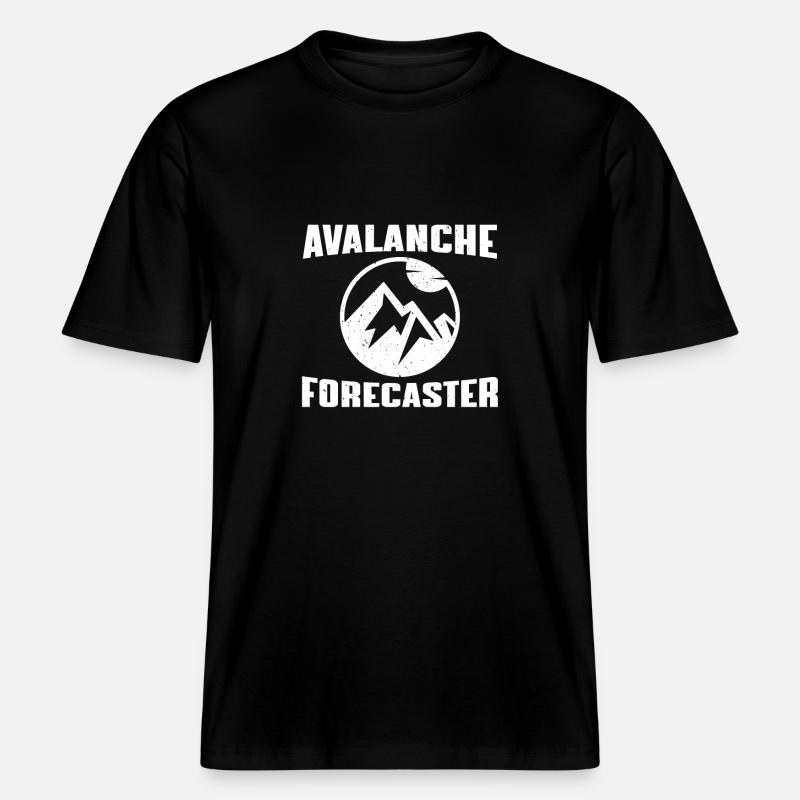Système d’alerte aux avalanches -  T-shirt unisexe RELAXED FIT en coton bio - noir