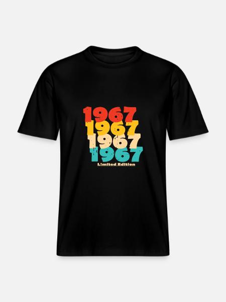 1967: Limited Edition - 57th Anniversary - RELAXED FIT Unisex Organic T-Shirt - black
