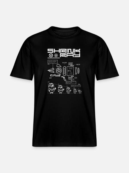 Minions plan for krympesendere -  Økologisk unisex T-shirt RELAXED FIT - sort