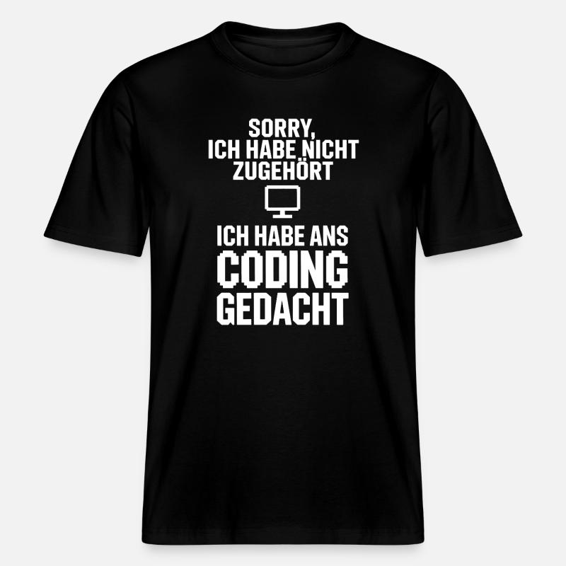 Désolé, chef de codage -  T-shirt unisexe RELAXED FIT en coton bio - noir