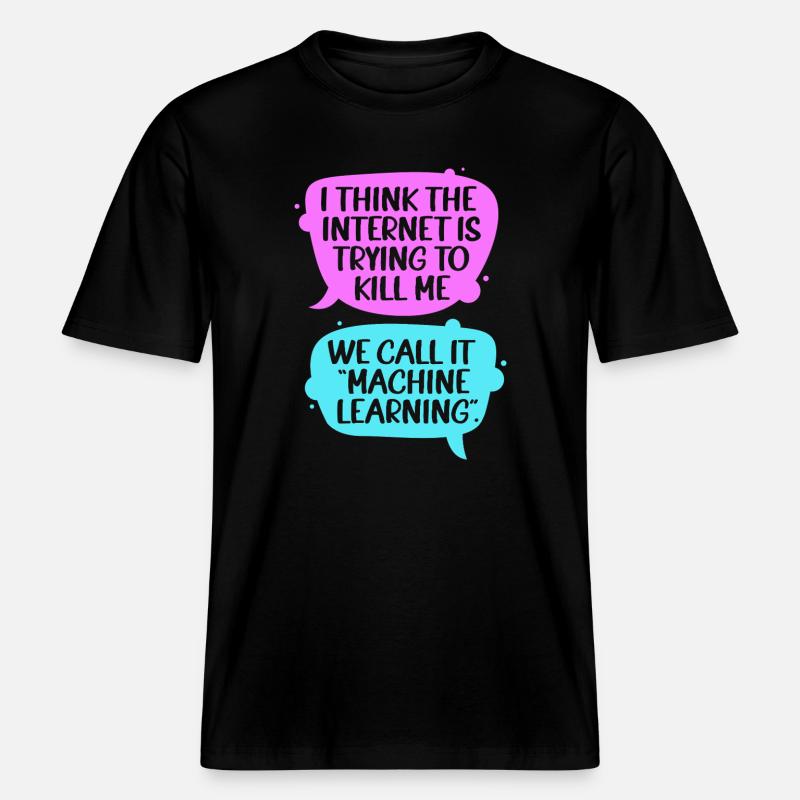 GPT Programmer Coder -  RELAXED FIT Unisex Organic T-Shirt - black