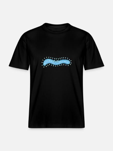 MICROBIOLOGISTE: Bactérie douce - T-shirt unisexe RELAXED FIT en coton bio - noir