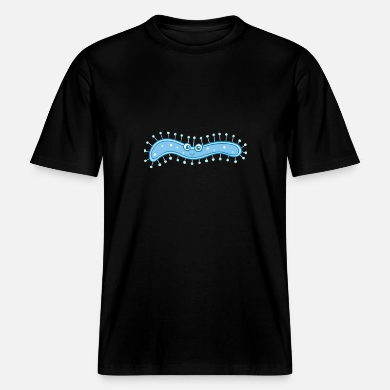 MICROBIOLOGISTE: Bactérie douce -  T-shirt unisexe RELAXED FIT en coton bio - noir
