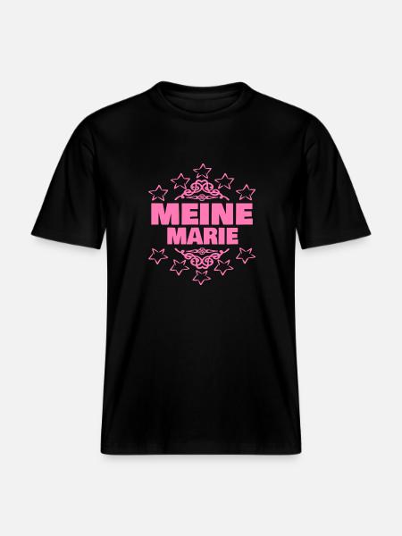 Marie -  RELAXED FIT Unisex Organic T-Shirt - black