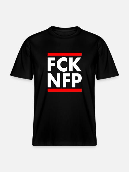 Fck nfp - RELAXED FIT Unisex Organic T-Shirt - black