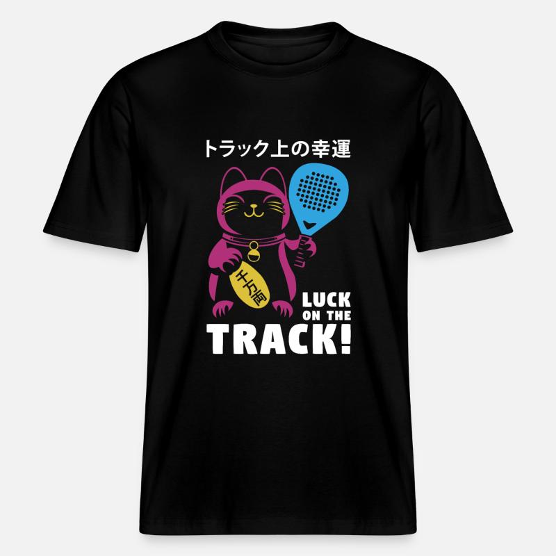 Glücklicher Schläger -  RELAXED FIT Unisex Organic T-Shirt - Schwarz
