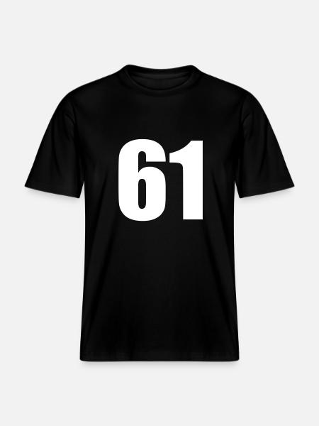 61 - T-shirt unisexe RELAXED FIT en coton bio - noir