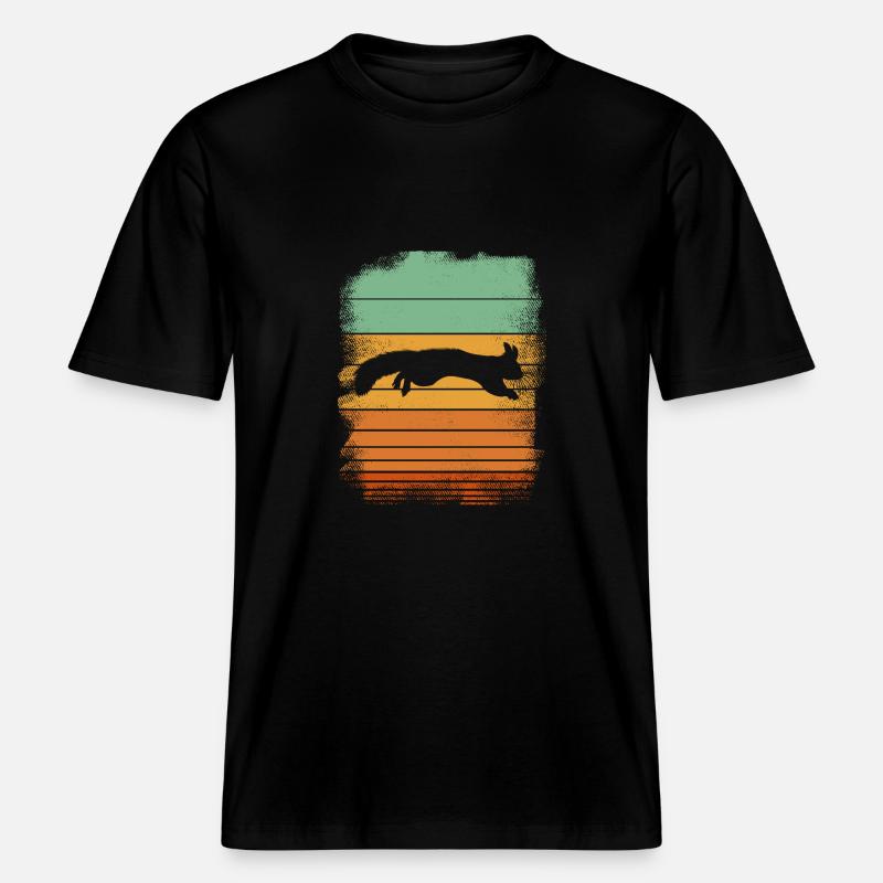 Eichhörnchen -  RELAXED FIT Unisex Organic T-Shirt - Schwarz