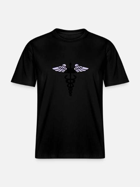 Caduceus - RELAXED FIT Unisex Organic T-Shirt - Schwarz