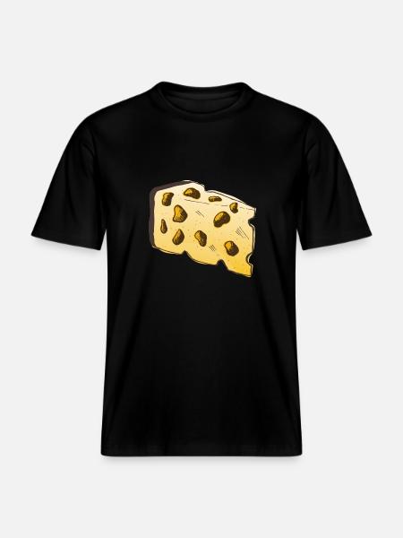 Cheese - RELAXED FIT Unisex Organic T-Shirt - black