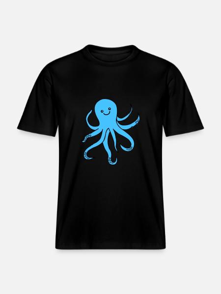 Octopus Octopus -  RELAXED FIT Unisex Organic T-Shirt - black