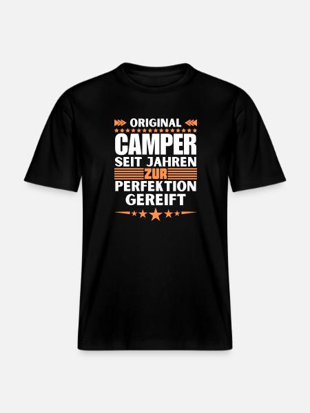 Camper matured to perfection -  RELAXED FIT Unisex Organic T-Shirt - black