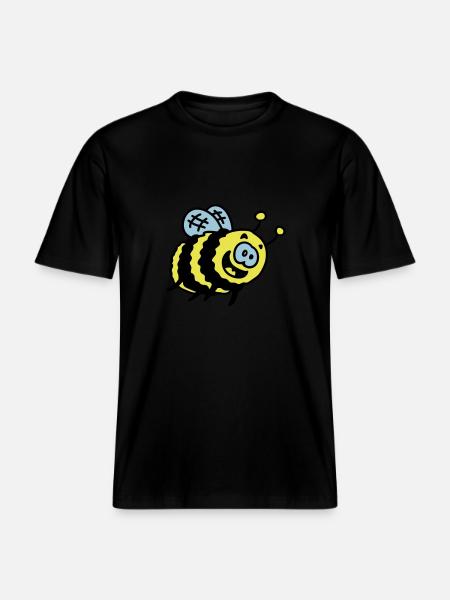 funny bumblebee 3 -  RELAXED FIT Unisex Organic T-Shirt - black