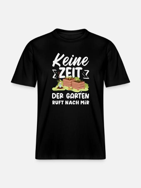 Garten Ruft Nach Mir - RELAXED FIT Unisex Organic T-Shirt - Schwarz