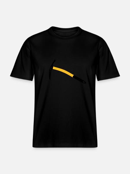 Klatring, tovværk, knob, bjerg, carbine, - Økologisk unisex T-shirt RELAXED FIT - sort
