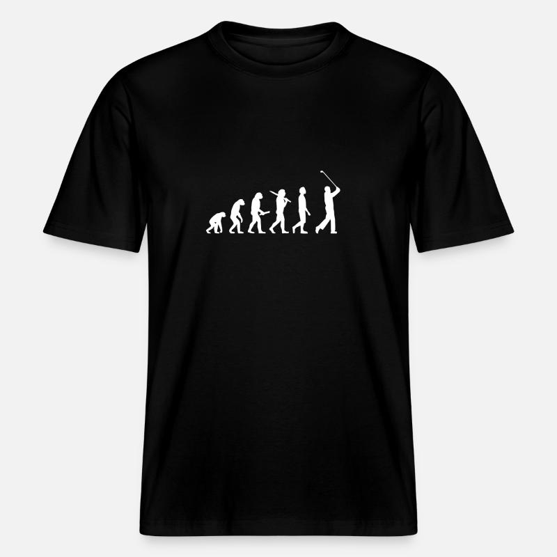 Golf Golfeur Evolution -  T-shirt unisexe RELAXED FIT en coton bio - noir