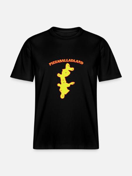 pizzasalladland - RELAXED FIT Unisex Organic T-Shirt - black