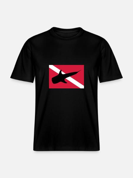 Walhai - RELAXED FIT Unisex Organic T-Shirt - Schwarz