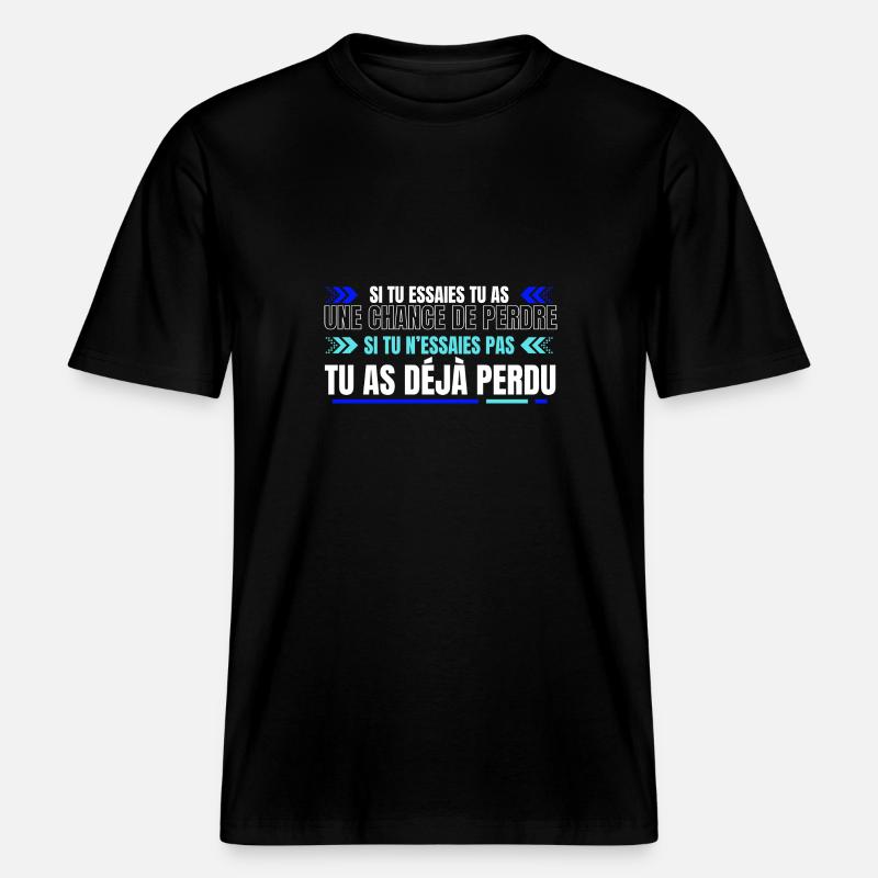 Tu as déjà perdu - RELAXED FIT Unisex Organic T-Shirt - black