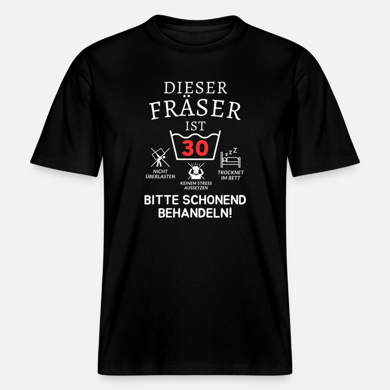 Ce cutter a 30 ans. -  T-shirt unisexe RELAXED FIT en coton bio - noir