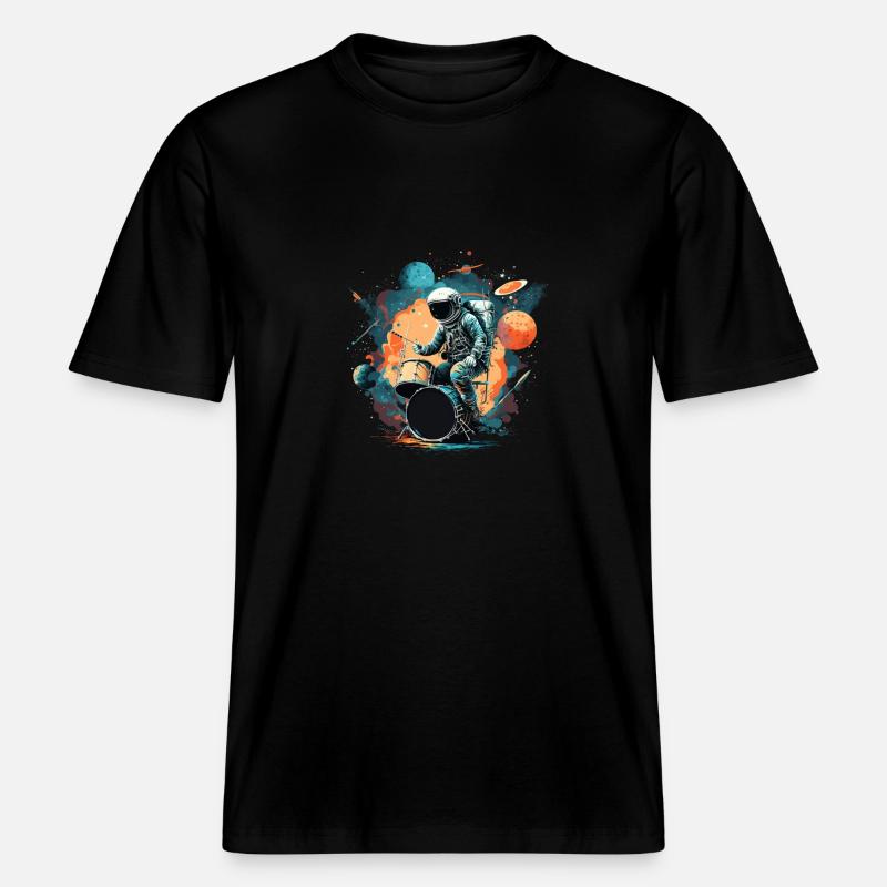 Batteur de l’espace - T-shirt unisexe RELAXED FIT en coton bio - noir