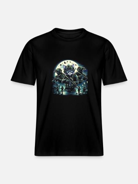 Special Purr-ations -  RELAXED FIT Unisex Organic T-Shirt - black