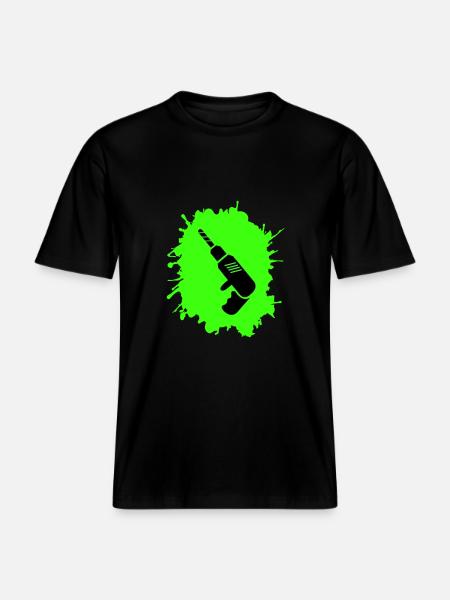 Drill Blobs Craftsman - RELAXED FIT Unisex Organic T-Shirt - black