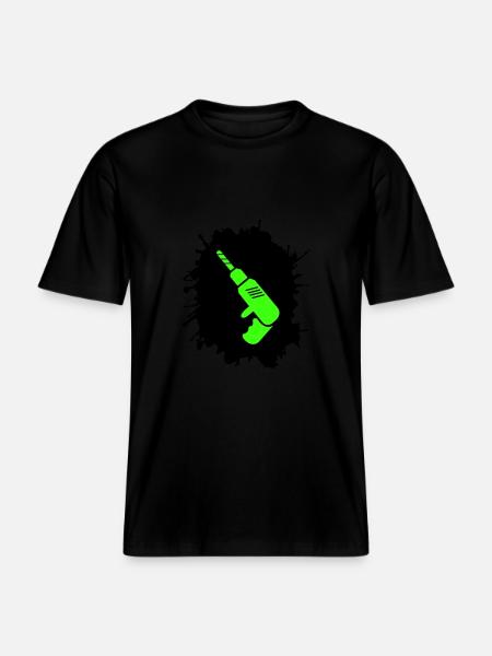 Drill Blobs Craftsman -  RELAXED FIT Unisex Organic T-Shirt - black