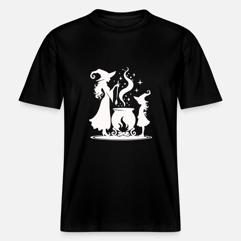 Chaudron de sorcière -  T-shirt unisexe RELAXED FIT en coton bio - noir
