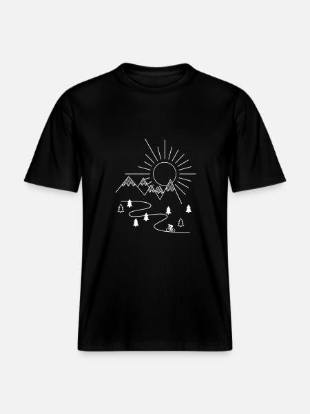 Radsport - RELAXED FIT Unisex Organic T-Shirt - Schwarz