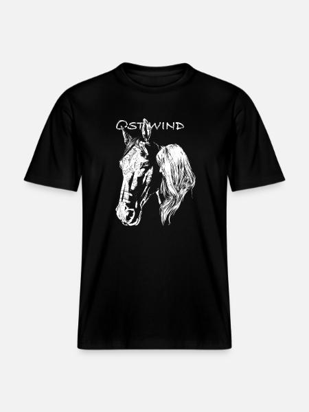 OSTWIND Aufbruch Nach Ora Pferdekopf Porträt - RELAXED FIT Unisex Organic T-Shirt - Schwarz
