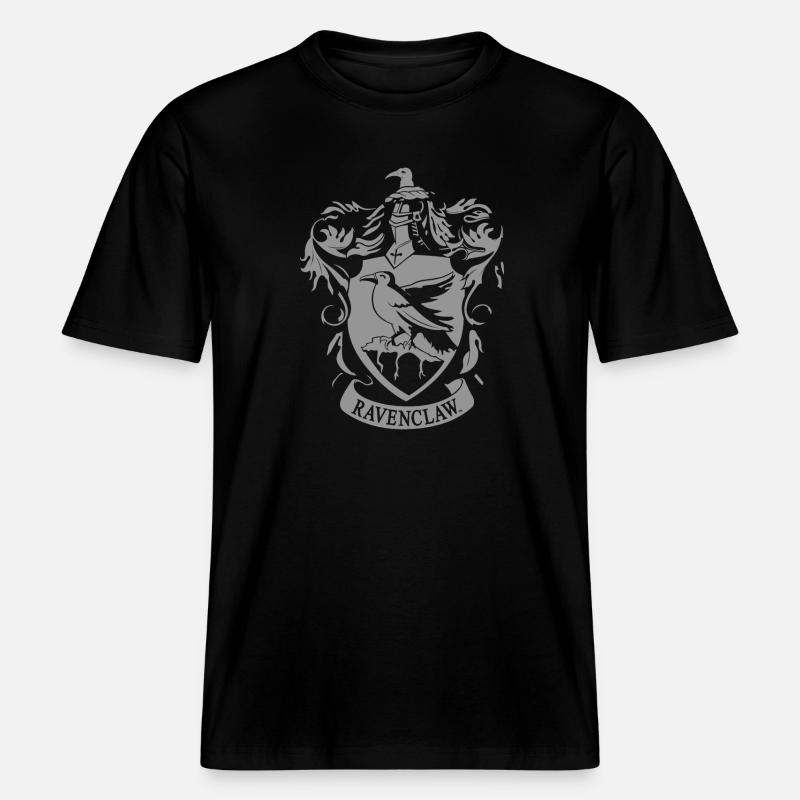 Harry Potter Emblème Serdaigle - T-shirt unisexe RELAXED FIT en coton bio - noir