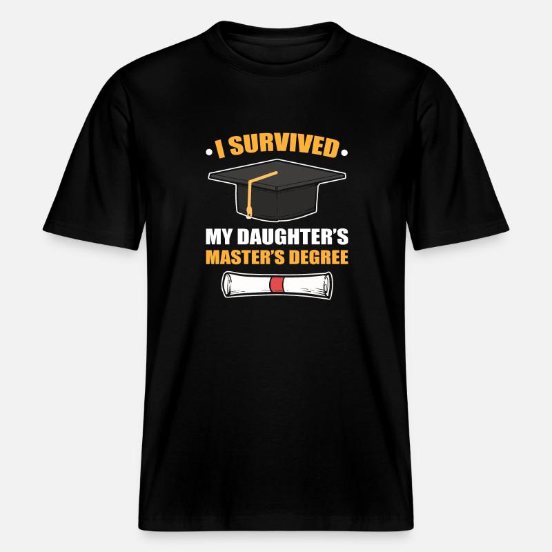 Master Studium Abschlussfeier -  RELAXED FIT Unisex Organic T-Shirt - Schwarz