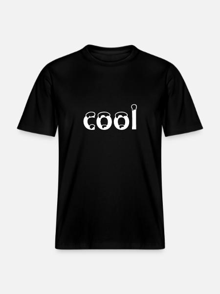 cool - RELAXED FIT Unisex Organic T-Shirt - black