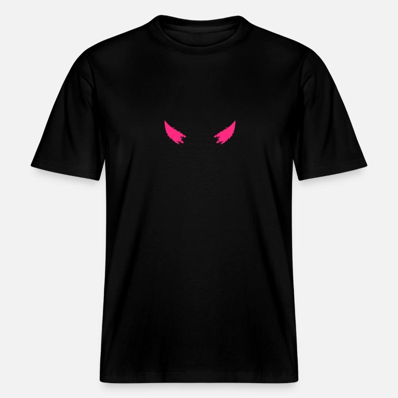 cornes diable -  T-shirt unisexe RELAXED FIT en coton bio - noir