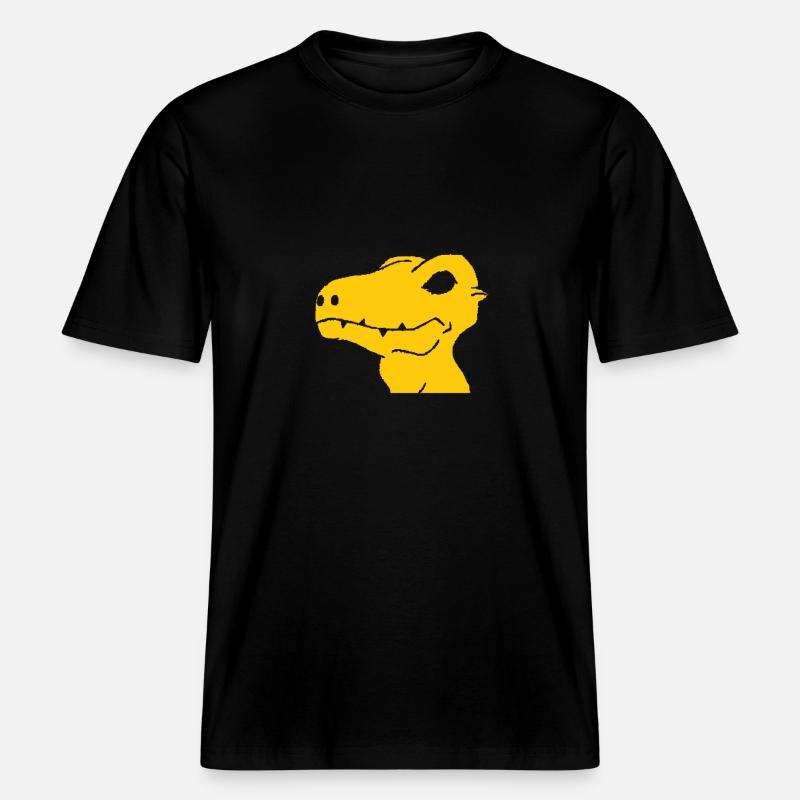 Dino Augmon Digimon cadeau jaune - T-shirt unisexe RELAXED FIT en coton bio - noir