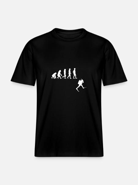 Evolution Freitauchen Freitauchen Plongée -  RELAXED FIT Unisex Organic T-Shirt - Schwarz