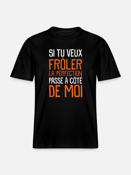 La Perfection - T-shirt unisexe RELAXED FIT en coton bio - noir