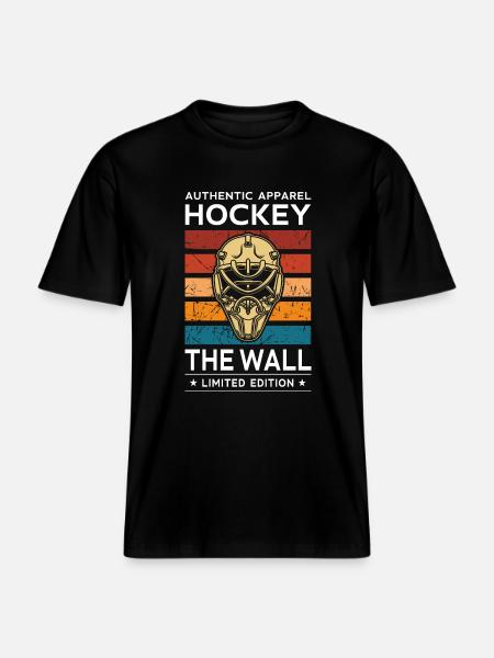 Hockey the Wall - RELAXED FIT Unisex Organic T-Shirt - black