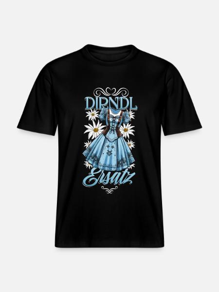 Dirndl Ersatz - RELAXED FIT Unisex Organic T-Shirt - Schwarz