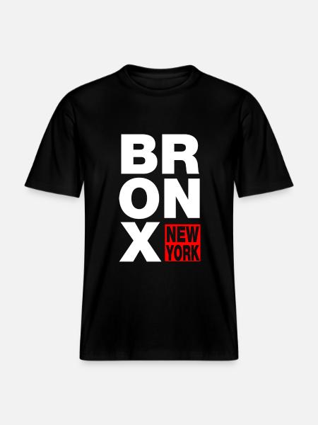 bronx new york -  RELAXED FIT Unisex Organic T-Shirt - Schwarz