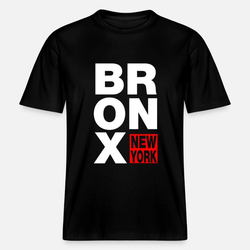 bronx new york - RELAXED FIT Unisex Organic T-Shirt - Schwarz