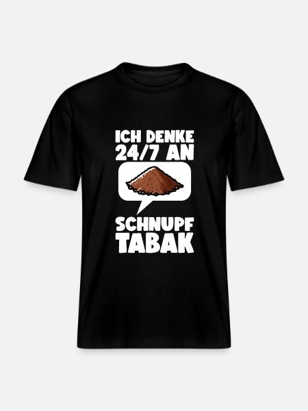 Schnupftabak -  RELAXED FIT Unisex Organic T-Shirt - Schwarz