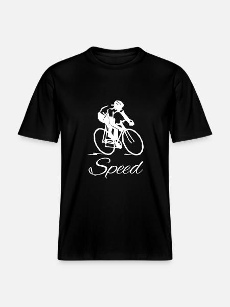 Speed Cycling - fast cycling - RELAXED FIT Unisex Organic T-Shirt - black